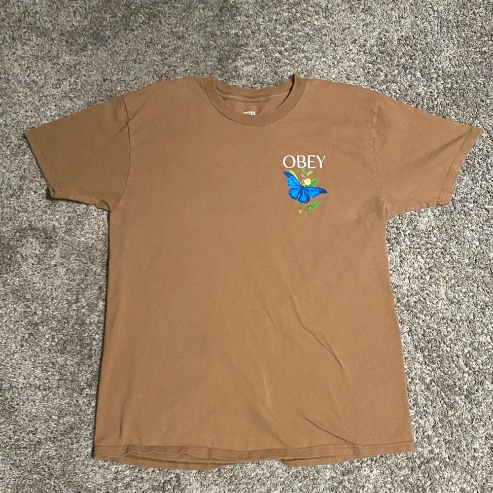 OBEY Butterfly Shirt Size L
